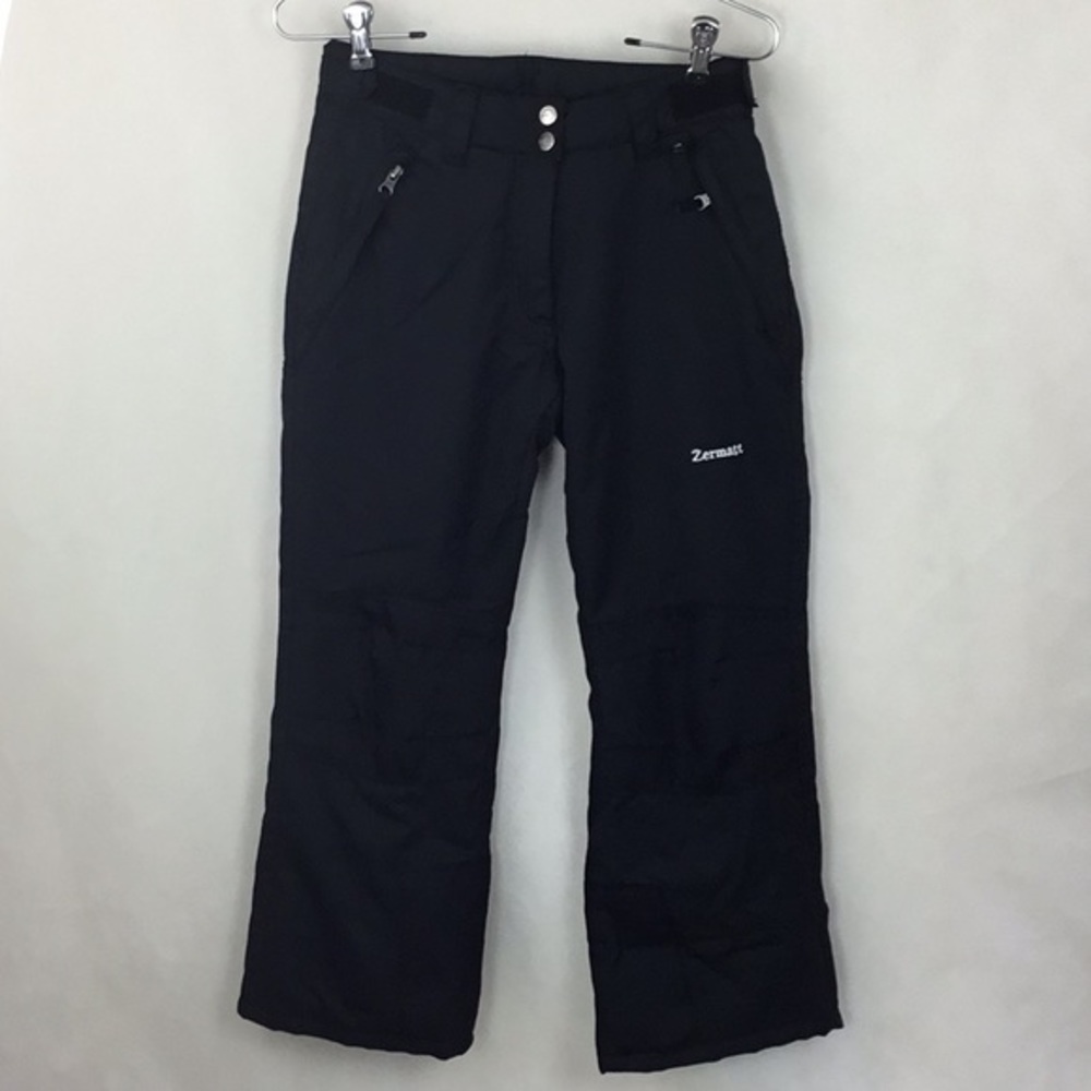Kid’s ZERMATT Black Snow Pants Lg